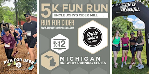 Imagen principal de 5k Beer Run x Uncle John's Orchard Run|2024 Michigan Brewery Running Series