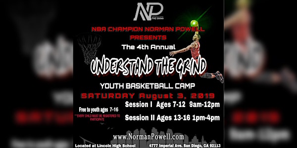 4th Annual “Understand The Grind” Norman Powell Youth Basketball Camp
