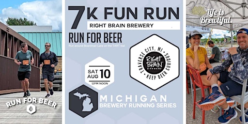 Primaire afbeelding van 7k Beer Run x Right Brain | 2024 Michigan Brewery Running Series