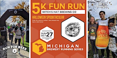 Halloween Spooktacular 5k at Witch's Hat Brewing Co  event logo