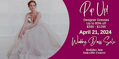 Imagem principal do evento Opportunity Bridal - Wedding Dress Sale - Oakville