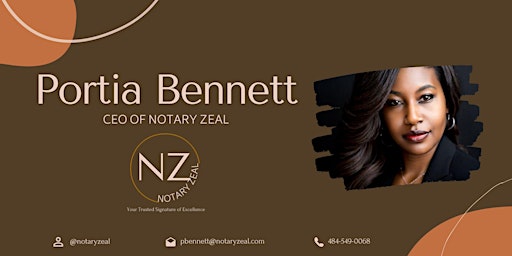 Image principale de Meet the Notary Networking Event with Portia Bennett CEO of Notary Zeal
