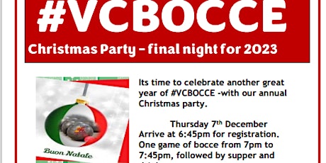 #VCBOCCE  7th December 2023  XMAS FINAL for 2023 primary image