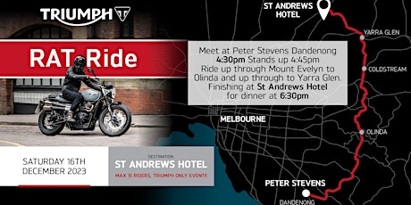 RAT Ride with Peter Stevens Triumph Dandenong primary image
