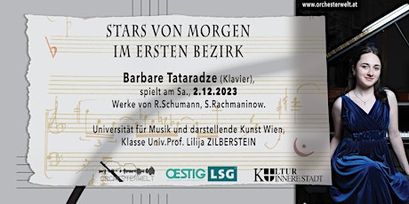 Imagen principal de STARS VON MORGEN - Die Pianistin Barbare Tataradze