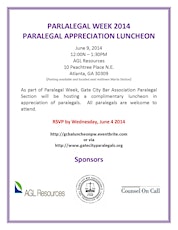 Paralegal Appreciation Luncheon primary image