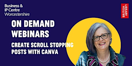 On Demand  Webinars - Create scroll stopping posts with Canva
