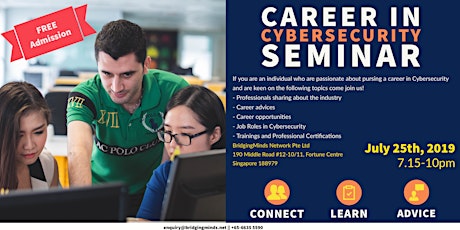 Complimentary Seminar : Career in Cybersecurity primary image