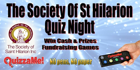 The Society Of St Hilarion Quiz Night Fundraiser primary image