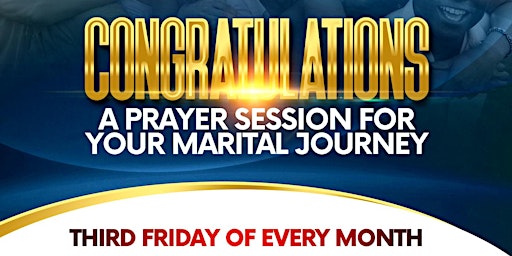 Imagem principal do evento Congratulations : Days of  Prayer for Mature Singles