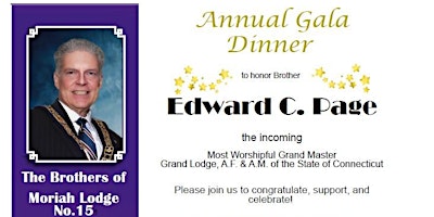 Imagem principal do evento 2024 Annual Gala Dinner to honor Edward C. Page