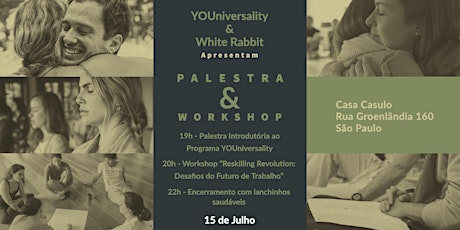 Imagem principal do evento Palestra e Workshop YOUniversality & White Rabbit