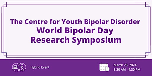 CYBD's World Bipolar Day Research Symposium 2024 primary image