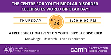 World Bipolar Day Event 2024 with the Centre for Youth Bipolar Disorder