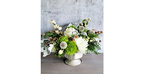 LaShelle Wines, Woodinville - Winter White Floral Centerpiece primary image