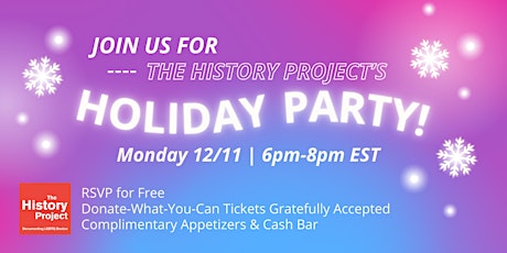 Immagine principale di The History Project's Holiday Party 