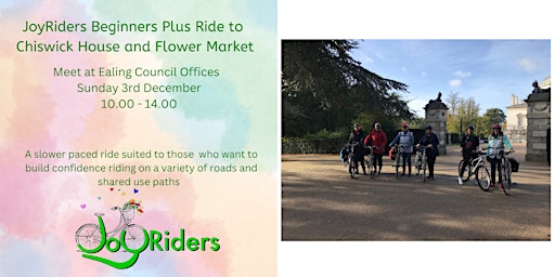 JoyRider Beginners+ Bike Ride:  Ealing to Chiswick Flower Market primary image