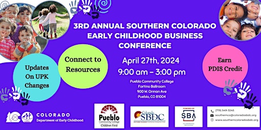 Primaire afbeelding van The 3rd Annual Southern Colorado Early Childhood Business Conference