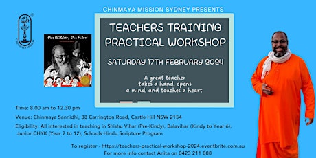 Hauptbild für Chinmaya Teachers Practical Workshop