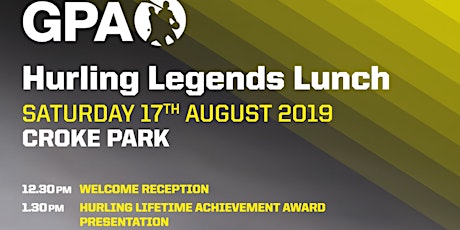 GPA Hurling Legends Lunch primary image