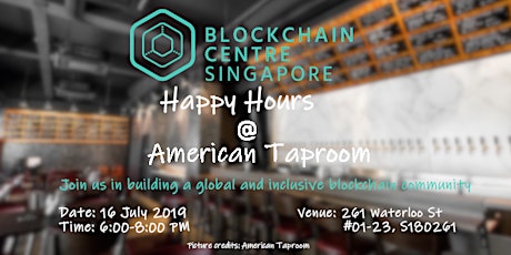 Blockchain Centre Singapore Happy Hours @American Taproom primary image
