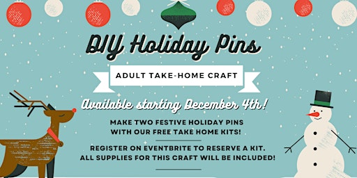 Adult Take Home Kit - DIY Holiday Pins primary image