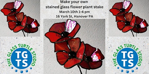 Beginner Stained Glass Class- Make your own Flower Plant Stake primary image