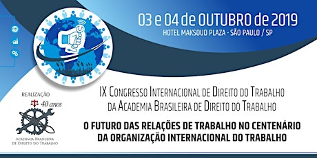 Imagem principal do evento IX CONGRESSO INTERNACIONAL DE DIREITO DO TRABALHO DA ABDT