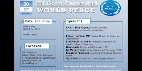UN, Great Powers and World Peace primary image