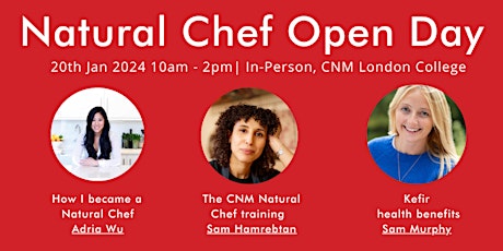 Immagine principale di Natural Chef Open Day - In Person at CNM London 