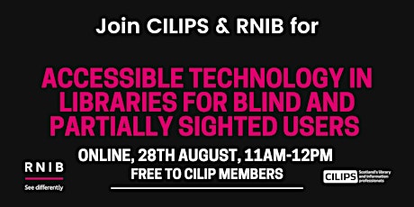 Accessible Technology in Libraries for Blind & Partially Sighted Users