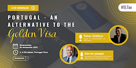 Imagen principal de (LIVESTREAM)Portugal - An alternative to the Golden Visa.