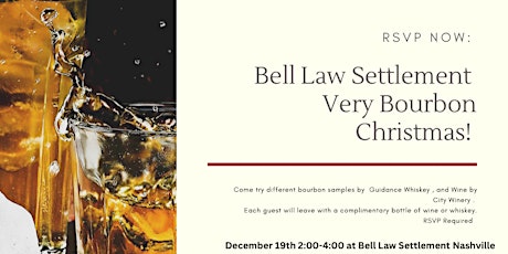 Immagine principale di A Very Bourbon Christmas at Bell Law Settlement 