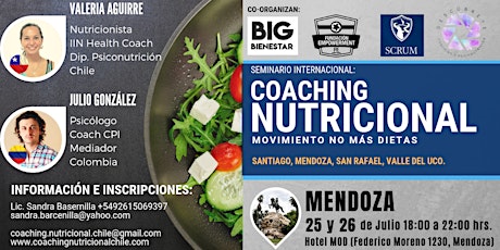 Imagen principal de Mendoza / Seminario Intensivo: Coaching Nutricional - Movimiento: no más dietas