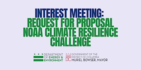 Interest Meeting: RFP NOAA Climate Resilience Challenge primary image