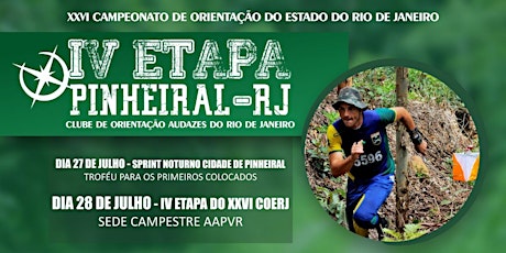 Imagem principal do evento 4ª Etapa do XXVI Campeonato de Orientação do Rio de Janeiro