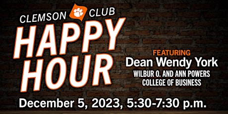 Imagem principal de Clemson Happy Hour with Powers College of Business