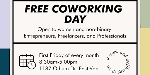 Imagem principal do evento Free Coworking Day for Women and Non-Binary Entrepreneurs and Freelancers