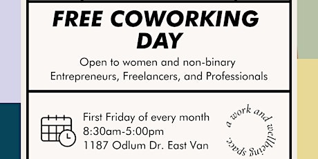 Free Coworking Day for Women and Non-Binary Entrepreneurs and Freelancers