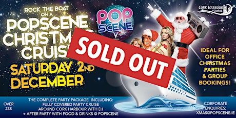 Popscene Christmas Cruise Party Package Sat 2nd Dec primary image