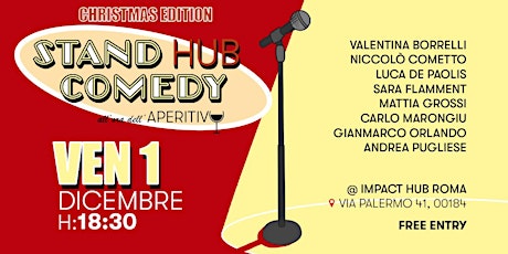 Imagen principal de Stand Hub Comedy: all’ora dell’aperitivo - Christmas Edition!