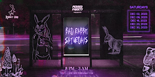 Bad Rabbit Saturdays: Latin & Reggaetón Party w/ HOOKAH @ Rabbit Hole NYC primary image