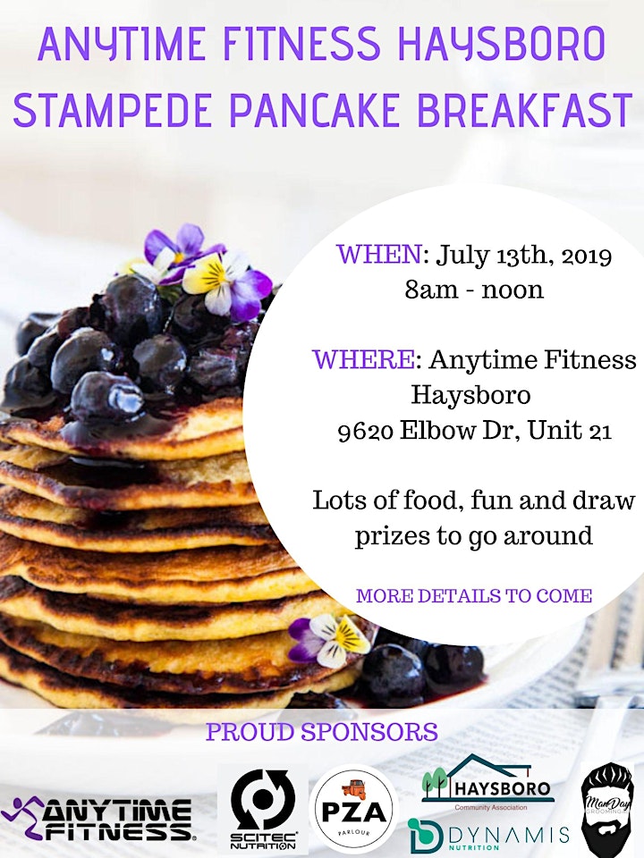 
		Anytime Fitness Haysboro Stampede Pancake Breakfast image
