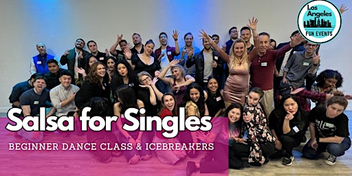 Immagine principale di Salsa for Singles Dance Class with Icebreakers 