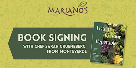 BOOK SIGNING WITH CHEF SARAH GRUENEBERG FROM MONTEVERDE! primary image