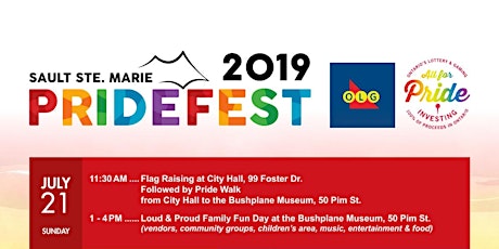 Sault Pride's Pridefest - Loud & Proud Family Fun Day primary image