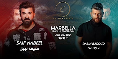 Imagen principal de Saif Nabeel X Rabih Baroud X Kaymar Events Marbella 2024
