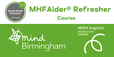Imagem principal de Adult MHFA Refresher Classroom Course - Tuesday 7th May 2024