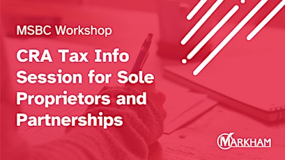 Hauptbild für CRA Tax Info Session for Sole Proprietors and Partnerships