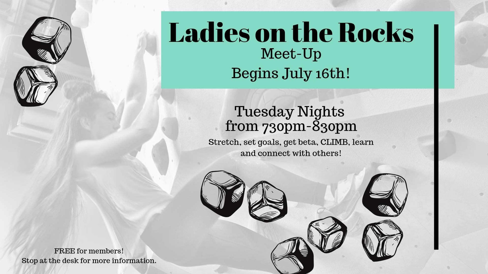 Women's Climbing Night at Central Rock Gym Rochester